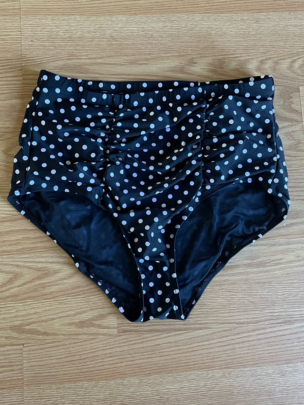 Torrid polka dot high waisted bikini bottoms